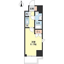 グリーン御徒町 1Kの間取図画像