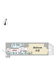 CONTRAIL千住大橋 1Kの間取図画像