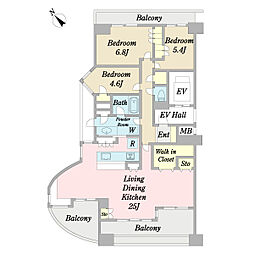 間取図画像 3LDK