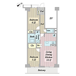 間取図画像 2LDK