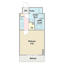 エトワール　スユド東心斎橋 6階1Kの間取り