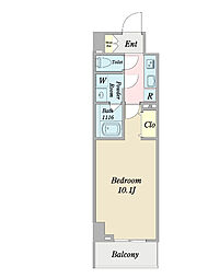 MONO御器所 1Kの間取図画像