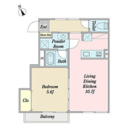 間取図画像 1LDK