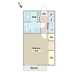 カサ・デ・ボニータ 1Kの間取図画像