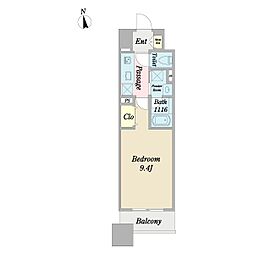 KleinQuelle 1Kの間取図画像