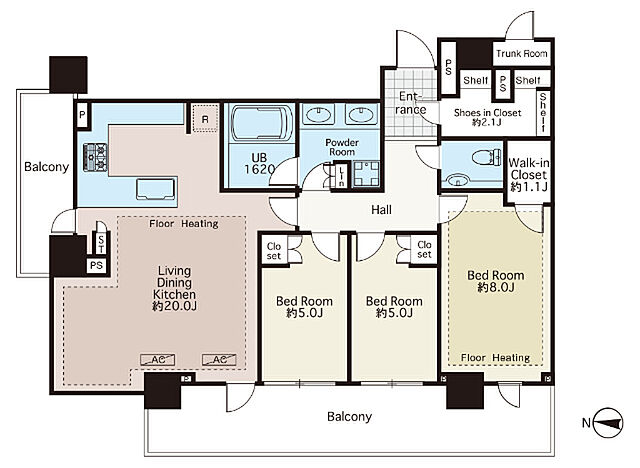 間取り パークタワー西新宿 40階/-