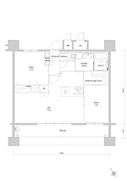 エンクレスト博多EXCEED 2LDKの間取図画像