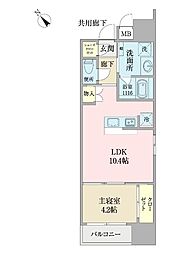 LINO高宮 1LDKの間取図画像