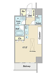 Nudge'one.呉服町 ワンルームの間取図画像