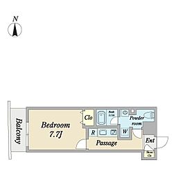 αNEXT錦糸町 1Kの間取図画像