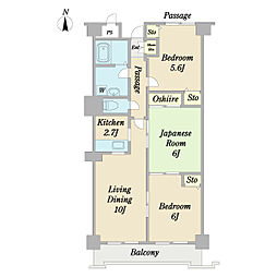 プ・ヴォワール21 3階3LDKの間取り