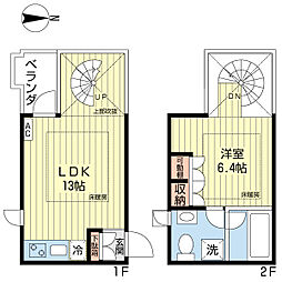 DUO2 1LDKの間取図画像