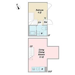 OperaGarden(オペラガーデン) 1LDKの間取図画像