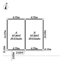 物件画像 江戸川区北小岩6丁目 B区画