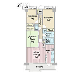 間取図画像 3LDK