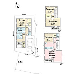 物件画像 江戸川区船堀2丁目新築戸建　1号棟