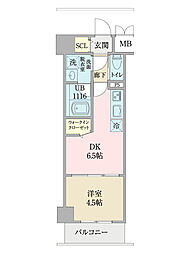 ＬＵＯＮＴＯ（ルオント） 5階1DKの間取り