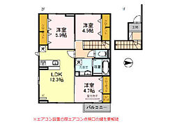 パークヒル岩倉 3LDKの間取図画像