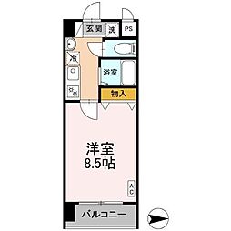 サムティ京都西大路North 1Kの間取図画像