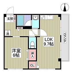 FLAT奥沢 1LDKの間取図画像