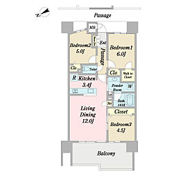 間取図画像 3LDK