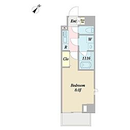 ＤｅＬＣＣＳ板橋Ｓｏｕｔｈ 5階1Kの間取り