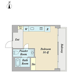 フェライトマンション ワンルームの間取図画像