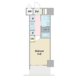 プレミアステージ本所吾妻橋 1Kの間取図画像