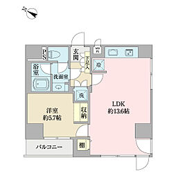 間取図画像 1LDK