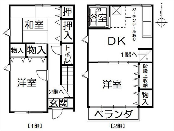 画像2:キッチン・お風呂は2階にあります♪