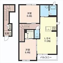 エクセルいずみＢ 201 ｜ 栃木県栃木市岩舟町和泉（賃貸アパート2LDK・2階・62.60㎡） その2