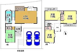 大津市木の岡町　中古戸建 4LDKの間取り