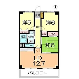 アージュ大宮 3LDKの間取図画像
