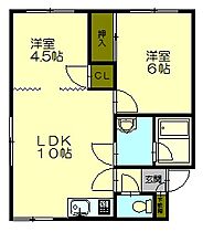 エメロード新光 201 ｜ 北海道小樽市新光2丁目27-17（賃貸アパート2LDK・2階・43.74㎡） その2