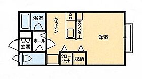 コーポ平山Ｂ棟  ｜ 栃木県大田原市本町1丁目（賃貸アパート1R・2階・26.50㎡） その2