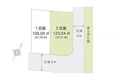 区画図：2区画、区画図です。