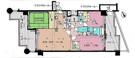 3LDK 間取り