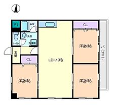 住吉ニューライフ  ｜ 大阪府大阪市住吉区長居東3丁目15-26（賃貸マンション3LDK・2階・69.04㎡） その2