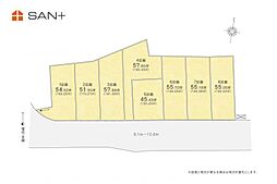 物件画像 ブリエガーデン笹井1丁目第1　 条件なし売地　 全8区画