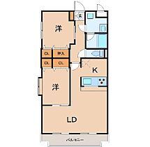 ＦメゾンII 205 ｜ 埼玉県深谷市常盤町65-1（賃貸マンション2LDK・2階・69.31㎡） その2