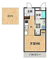 Blue　casa 105 ｜ 愛媛県東温市志津川（賃貸アパート1K・1階・23.00㎡） その2