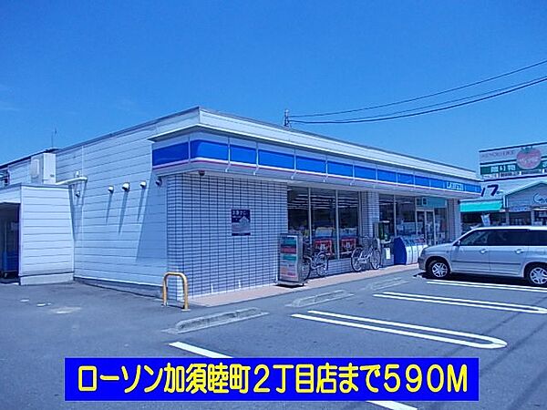 画像17:ローソン加須睦町2丁目店まで590m