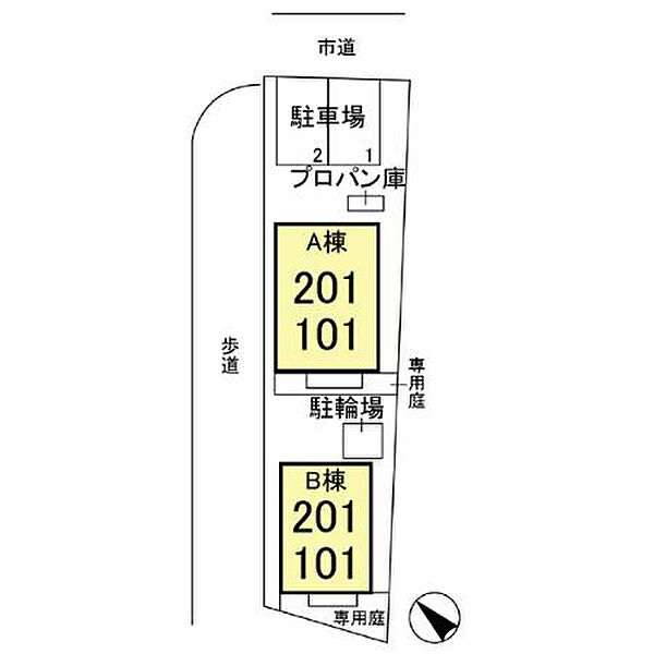 埼玉県鴻巣市鎌塚1丁目(賃貸アパート1LDK・2階・50.68㎡)の写真 その3