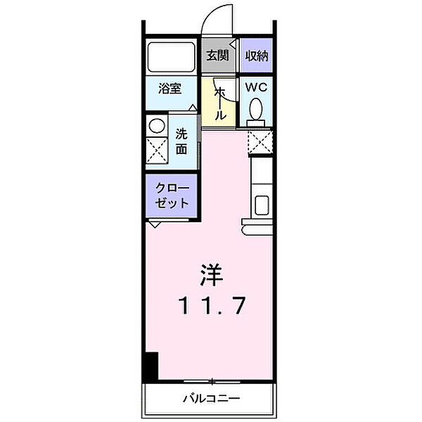 埼玉県桶川市東2丁目(賃貸マンション1R・2階・30.66㎡)の写真 その2