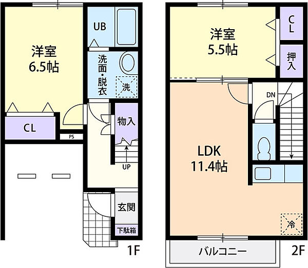 アッコルド 103｜埼玉県熊谷市小八林(賃貸アパート2LDK・1階・59.76㎡)の写真 その1