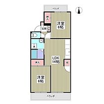 埼玉県行田市宮本13番地（賃貸マンション2LDK・4階・55.25㎡） その2