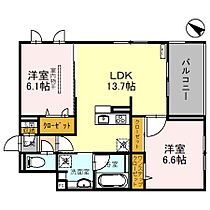 埼玉県北本市東間7丁目（賃貸アパート2LDK・2階・58.77㎡） その1