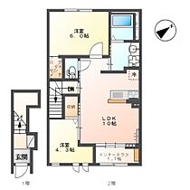 埼玉県羽生市大字羽生（賃貸アパート2LDK・2階・53.90㎡） その2