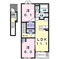 埼玉県加須市南篠崎2398番地6（賃貸アパート2LDK・2階・58.60㎡） その2