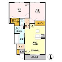 埼玉県行田市藤原町3丁目6-6（賃貸アパート2LDK・1階・52.51㎡） その2